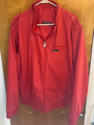 Like TOTALY RAD!! Members Only Vintage 3XL 90's Classic Racer Jacket.  Mens Red • $30