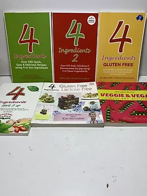 4 Ingredients Cookbook Bundle By Kim McCosker + Rachael Bermingham X 6 Lot • $39.99