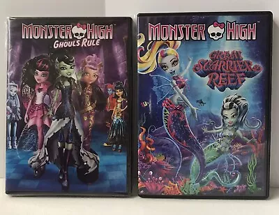 Monster High Great Scarrier Reef + Ghouls Rule DVD Lot • $15.99