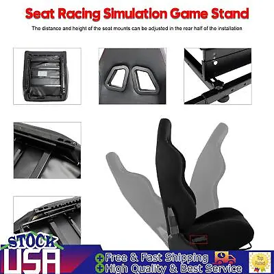 Seat Racing Simulation Game Stand For Fanatec Thrustmaster T300RS TX F458 T500RS • $348.85