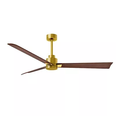 Matthews Fan Alessandra 3 Blade 56  Ceiling Fan Brass/Walnut - AK-BRBR-WN-56 • $360