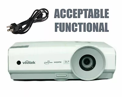 ViviTek D859 DLP Projector - Acceptable Functional 3600 Lumens W/Power Cable • $92.65