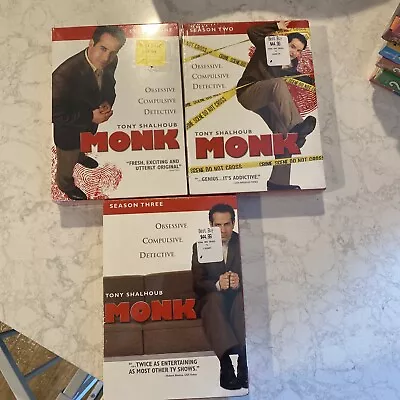 Monk Season DVD Lot: Seasons 1-3 Complete New And Sealed D3 • $12.95
