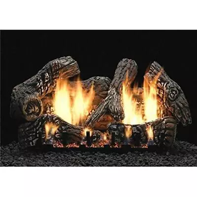 Empire LS18C2S 18 In. Super Charred Oak Ceramic Fiber Vent Free Gas Log Set -... • $264