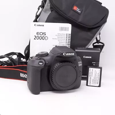 Canon EOS 2000D 24MP DSLR Camera Body - Only 695 Shutter Count!! - Excellent • £225