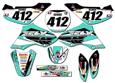 All Years JR 80 13 FLY Turquoise Senge Graphics Kit Compatible With Suzuki • $82.49