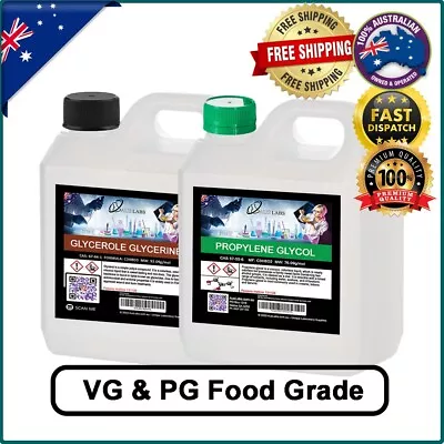 Vegetable Glycerin & Propylene Glycol FOOD GRADE| VG And PG Combo | 1ltr Of Each • $38