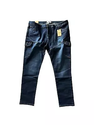 Jacamo Clothing Pants Men's (Size 46L) Navy Casual Denim Pants - New • £14.99