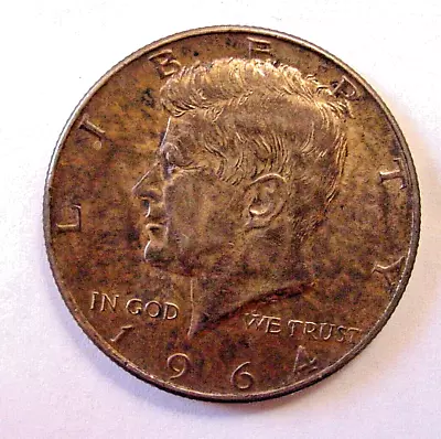 1964 Kennedy Half Dollar - 90% Silver -  AU • $9.99