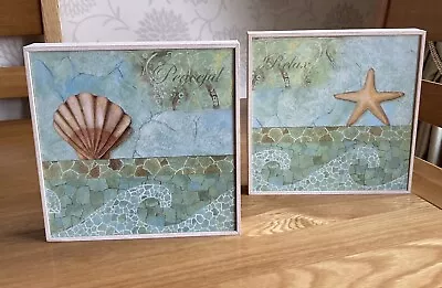 Seashell  Wall Art - Gorgeous - Set Of Two By Camelot Pictures 🐚🌊 • £16.99