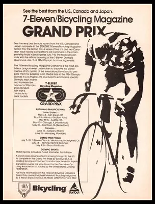 1982 Suntour 7-Eleven Gran Prix-ORIGINAL Bike/Bicycle Print Ad/mini Poster-80's • $9.95