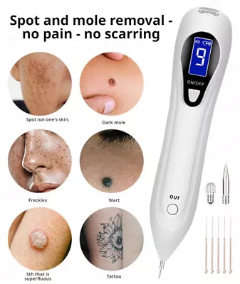 Laser Plasma Pen Mole Removal Dark Spot Skin Tag Tattoo Mole Wart Remover Pen • $29.32