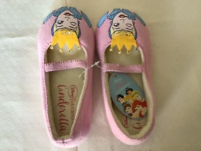 Peter Alexander Jnr Girls Disney Cinderella Pink Slippers   Size 13-1 • $10