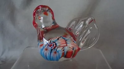 SMALL MILLEFIORI MURANO ROOSTER CUTE AND COLORFUL Made In Italy • $9.95