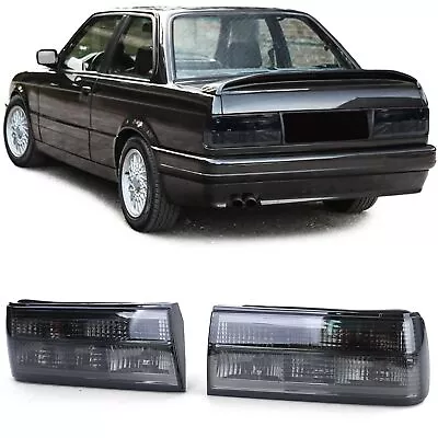 Rear Light Tail Light Set IN Black Smoke For BMW 3er E30 Facelift • $217.62