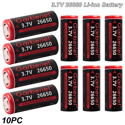 Lot 26650 Battery 3.7V Rechargeable Batteries For Led Flashlight Torch US • $24.98
