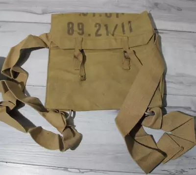 Vintage Army Military Hiking Backpack Rucksack -Canvas • $19.99