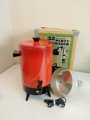Vintage Empire 32 Cup Coffee Maker Coffeemaker Burnt Orange - Original Box • $30