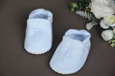 Baby Boy Baptism Shoes Baby And Toddler Christening Shoe With Embroidered Cross  • $23.95