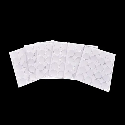100pcs 1  Round 3D Crystal Clear Epoxy Adhesive Circles Dome Sticker Bottle CaFM • $4.86