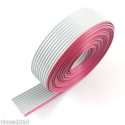 2M 6.6FT 1.27mm Pitch 6 Pin Wire Gray Flat Ribbon Cable For 2.54mm FC Connector • $2.49