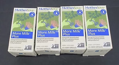 Motherlove More Milk Plus Herbal Supplement - 45ct Womens (Lot Of 4 Exp 10/26) • $40.95