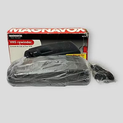 Magnavox VHS Video Tape Rewinder M61117 Black OPEN BOX - BOX DAMAGE READ • $31.45