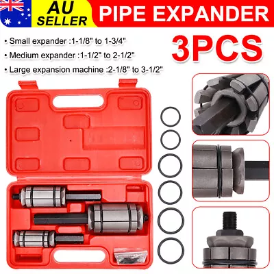 3 Pieces Car Tail Pipe Expander Set Muffler Exhaust Pipe Dent Remover Tool Kit • $35.65