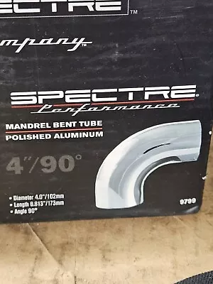 Spectre Performance 9799 4  90 Degree Mandrel Polished Aluminum Intake Tube • $39.95