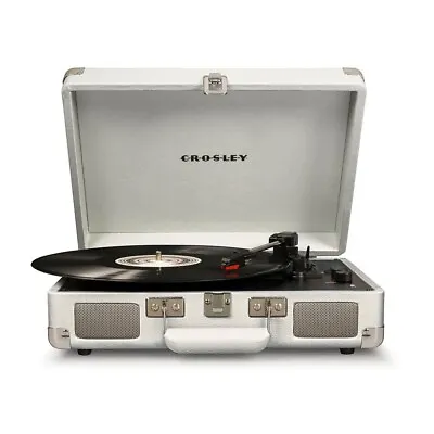 Crosley Cruiser White Sand USB Turntable Vinyl Record Player Music 33.34578RPM • $240