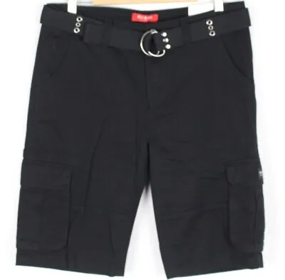 Guess Jeans Men's 12  Karl Cargo Shorts Belted Black • $35.69