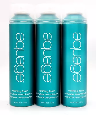 3 Pk! Aquage Uplifting Foam 8 Oz Hold Mousse Volumizier Body Volume Maximum Lift • $39.95