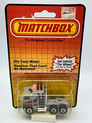 Matchbox #MB45 Kenworth Aerodyne C.O.E. Tractor Semi Cab Gray 1:64 NIB • $19.99