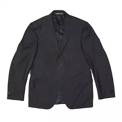 CANALI Water Resistant Blazer Crepe Jacket Blue Mens M • £56.99