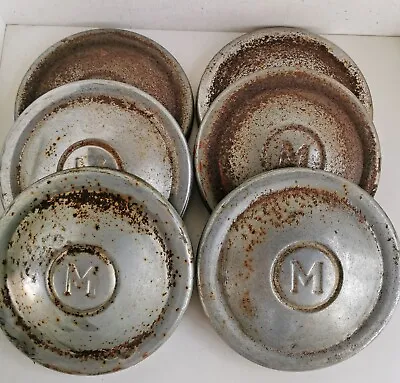 Lot Of 6 Vintage Morris Minor Hubcaps For Restauration 22.5cm (d452) • $50