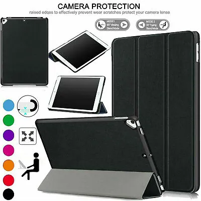 Case For IPad 9th Gen 10.2 2021 Leather Magnetic Flip Stand Slim Smart Cover • £6.98