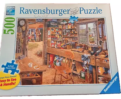 Ravensburger Puzzle 500 Pieces Large Piece Format  Dad's Shed 500 Piece • $8