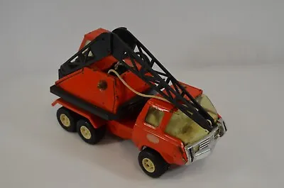 Tonka Pressed Steel Crane Boom Truck Vtg Orange 1970s Toy Vtg Missing Hook • $20.99