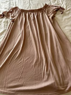 Women’s Womens Size Medium M Soprano Mauve Loose Fit Knit Cocktail Spring Dress • $0.99