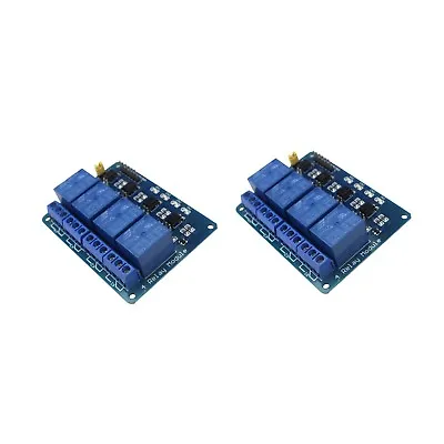 2x 4 Channel 5V Relay Shield Module Board For Arduino Raspberry Pi ARM AVR  • $10.49