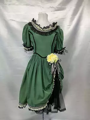 Saloon Ladies Green Dress Adult Ladies Small • $49