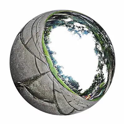 Stainless Steel Mirror Polished Sphere Hollow Round Ball Garden Decor 12cm • £8.86