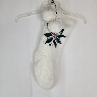 Hearth & Hand Magnolia SNAG Snowflake Jacquard Knit 20  Christmas Stocking Cream • $11.90