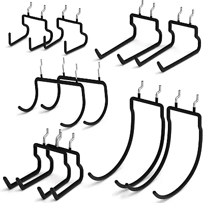 10 PCS Heavy Duty Peg Board Hooks For Hanging Tools 1/4  Large Pegboard Drill  • $27.92