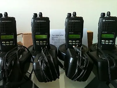 (4) MOTOROLA HT1250 VHF 136-174MHz 128ch Two-way Radios AAH25KDF9AA5AN CP XTS • $1200