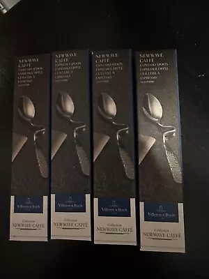 4x Villeroy & Boch Flatware New Wave Caffe Silver Espresso Spoon • $49.99