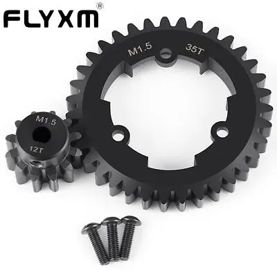 FLYXM For RC 1/5 Traxxas X-Maxx Xmaxx 6s 8s M1.5 Spur Gear 35T & 12T Pinion Gear • $33.35