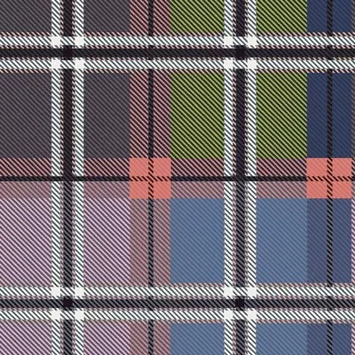 Decadence 100% Cotton Poplin Fabric Opulent Plaid Gems - Per Metre • £15.19