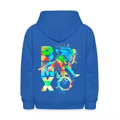 Colorful BMX Biker Kids' Hoodie • $31.99