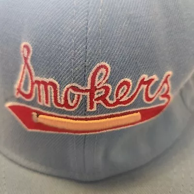 Stall &Dean Tampa Smokers Minor League Baseball Fitted Blue Hat Cap Size 7 3/8 • $17.99